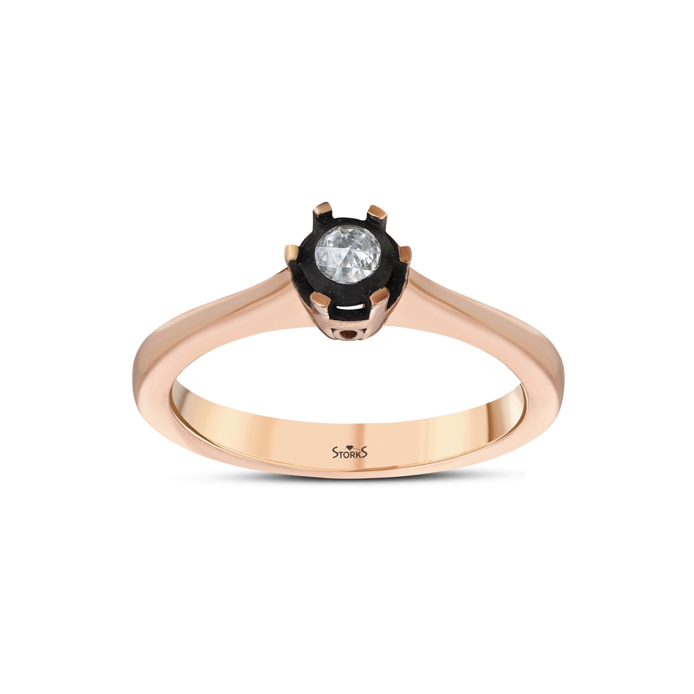 0.07 ct. Elmas Tektaş Yüzük