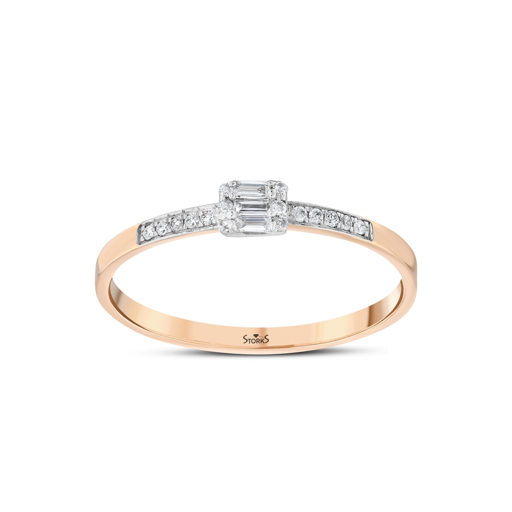 0.09 ct. Pırlanta Baget Yüzük 0.09 ct. Pırlanta Baget Yüzük