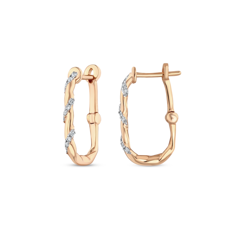 0.09 ct. Pırlanta Küpe