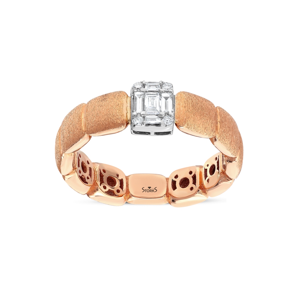 0.18 ct. Pırlanta Baget Yüzük