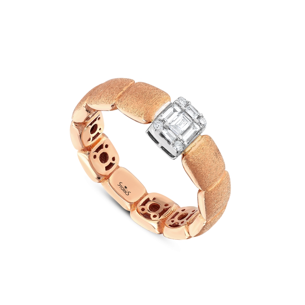 0.18 ct. Pırlanta Baget Yüzük