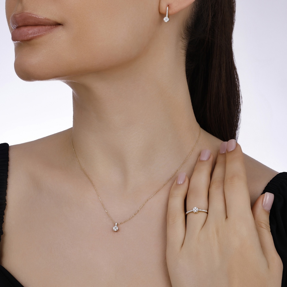 0.25 ct. Pırlanta Küpe