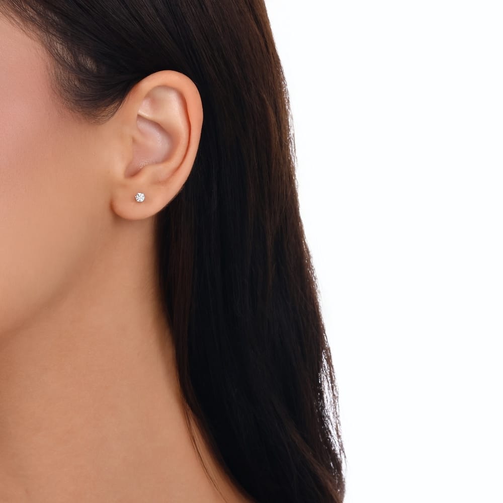 0.29 ct. Pırlanta Tektaş Küpe 0.29 ct. Pırlanta Tektaş Küpe