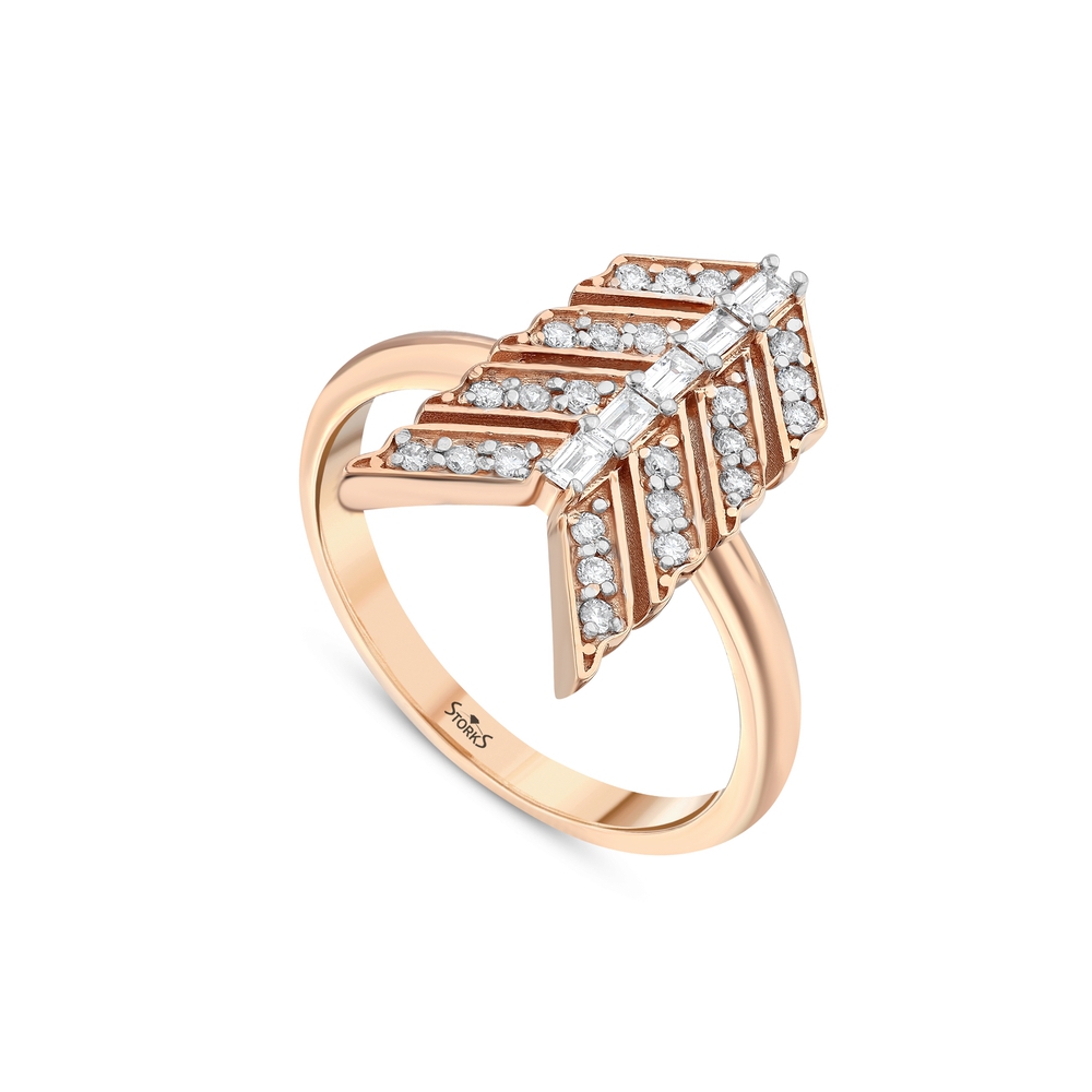 0.33 ct. Pırlanta Baget Yüzük