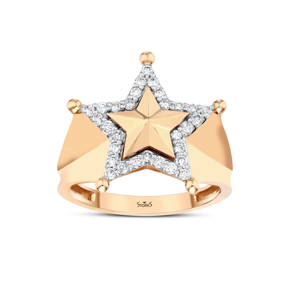 0.35 ct. Pırlanta Yıldız Yüzük