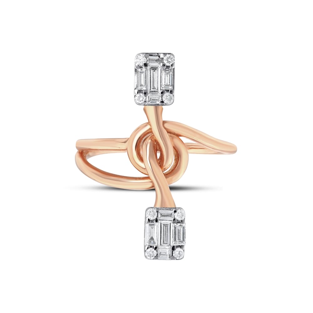 0.39 ct. Pırlanta Baget Yüzük