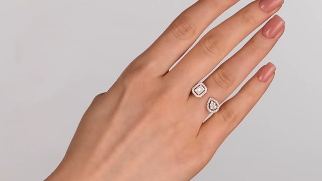 0.43 ct. Pırlanta Baget Yüzük