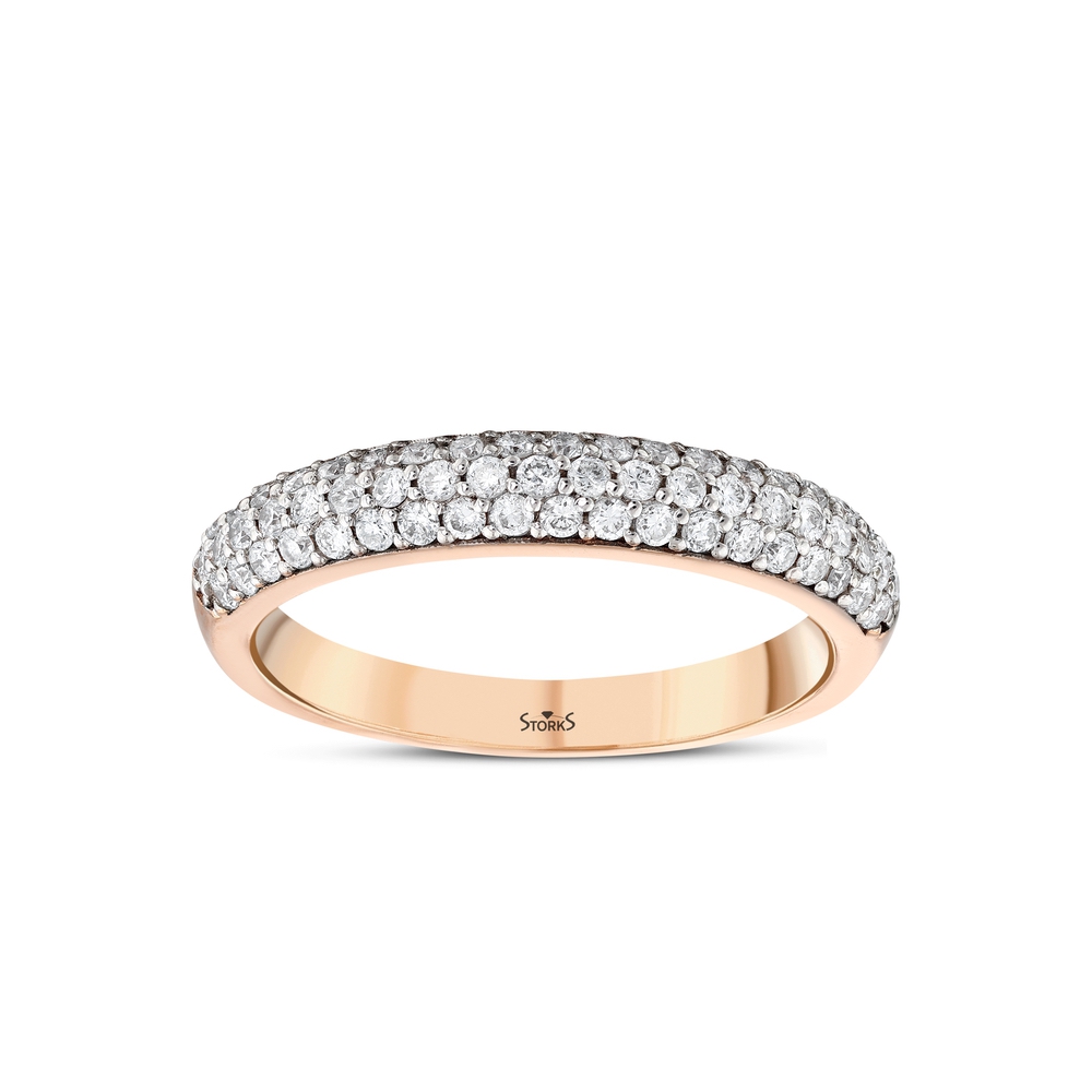0.51 ct. Pırlanta Yarımtur Yüzük