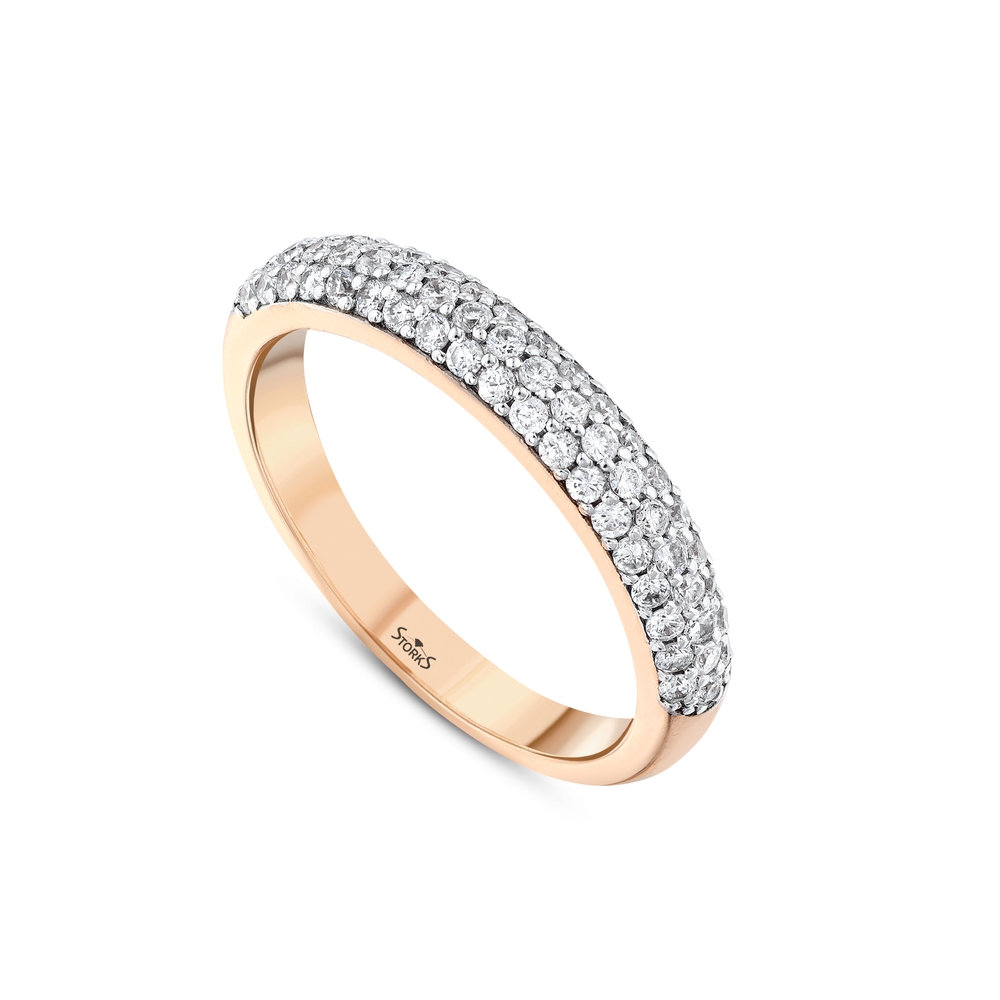 0.51 ct. Pırlanta Yarımtur Yüzük