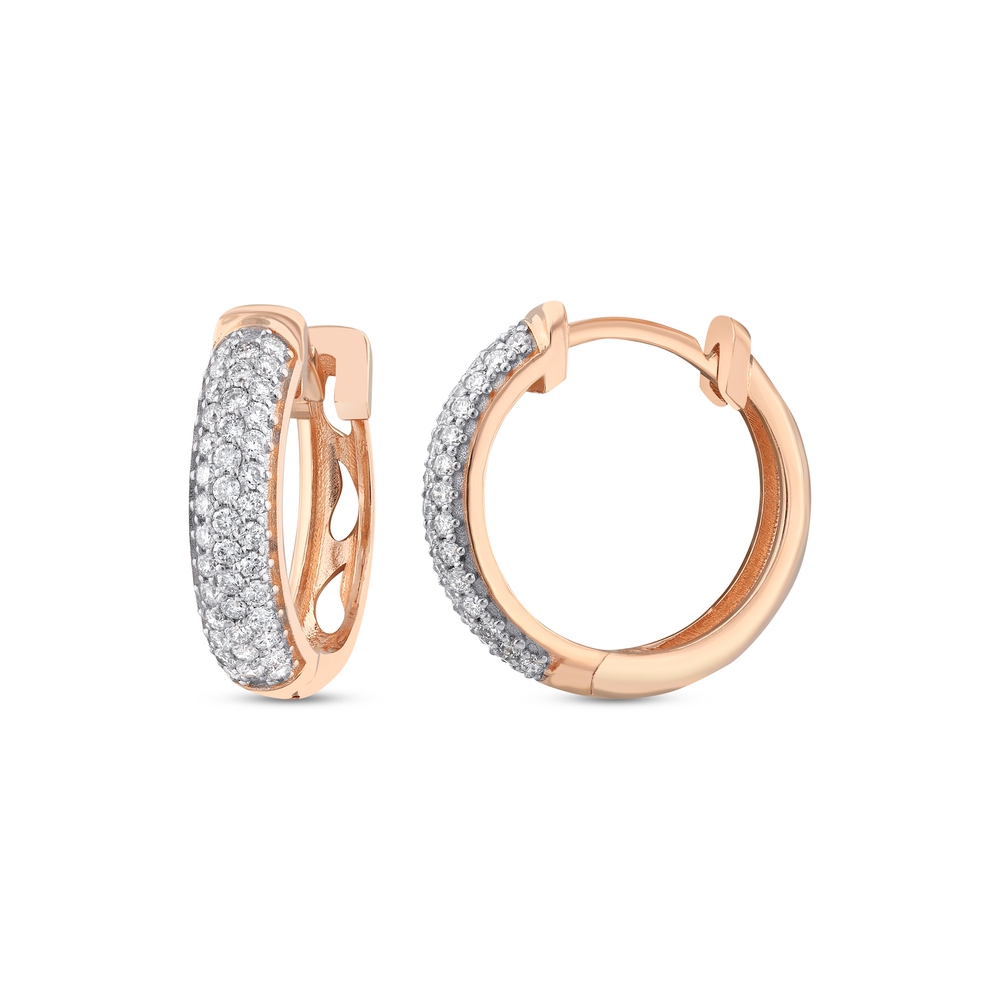 0.55 ct. Pırlanta Halka Küpe