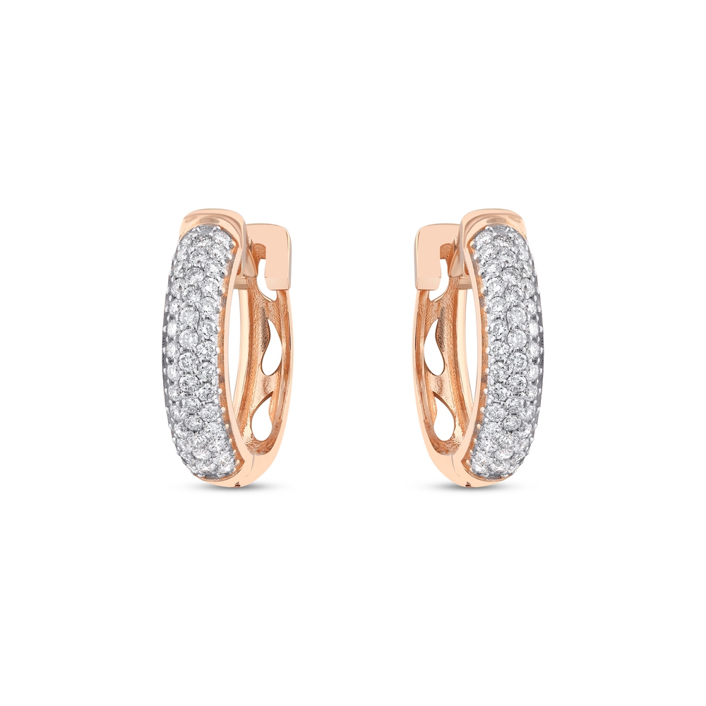 0.55 ct. Pırlanta Halka Küpe