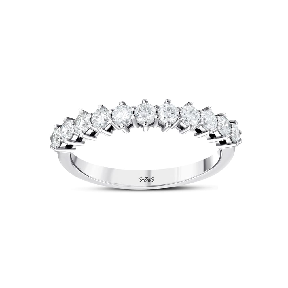 0.63 ct. Pırlanta Yarımtur Yüzük