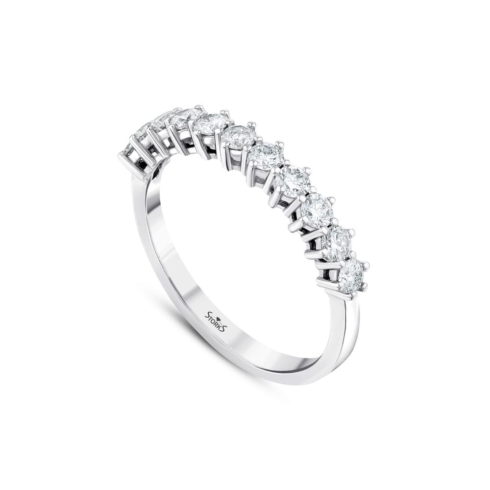 0.63 ct. Pırlanta Yarımtur Yüzük