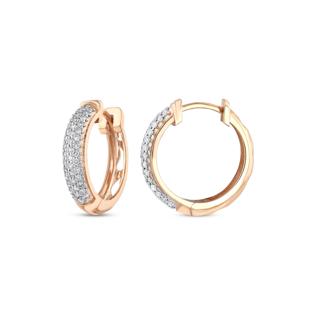 0.68 ct. Pırlanta Halka Küpe