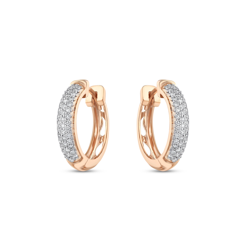 0.68 ct. Pırlanta Halka Küpe