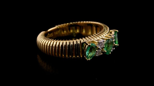 0.69 ct. Pırlanta Doğal Zümrüt Yüzük 0.69 ct. Pırlanta Doğal Zümrüt Yüzük
