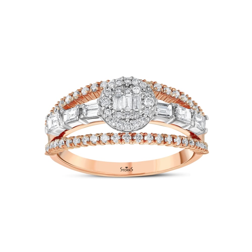 0.74 ct. Pırlanta Baget Yüzük 0.74 ct. Pırlanta Baget Yüzük
