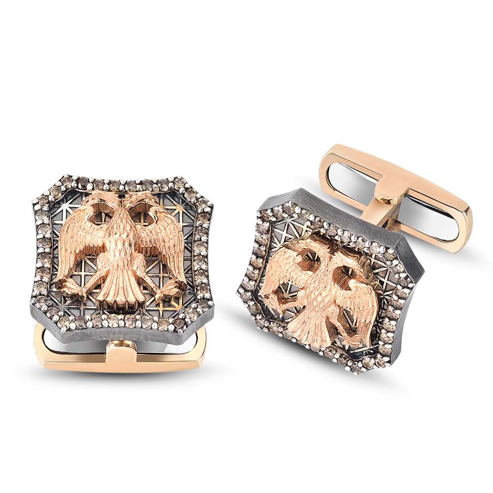 0.78 ct. Pırlantalı Kol Düğmesi 0.78 ct. Pırlantalı Kol Düğmesi