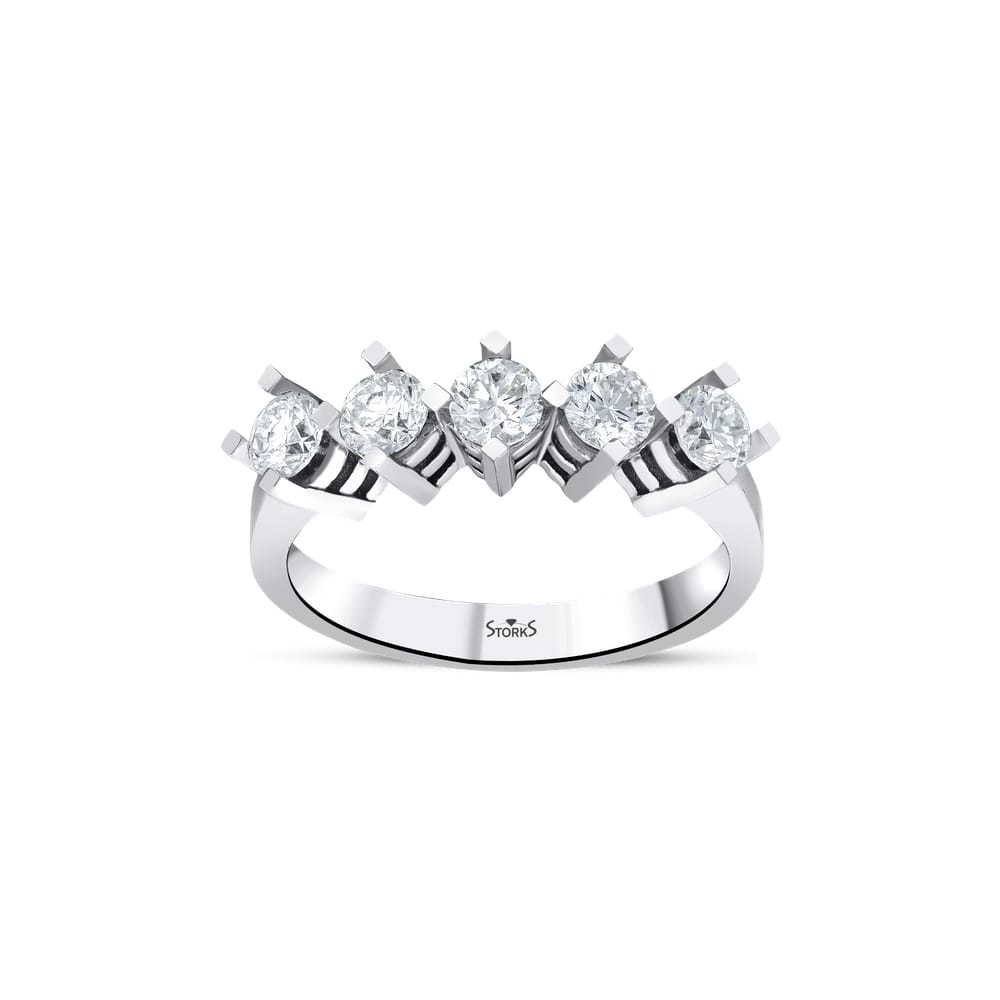 0.91 ct. Pırlanta Beştaş Yüzük