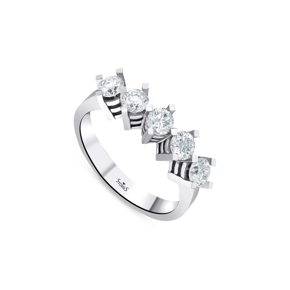 0.91 ct. Pırlanta Beştaş Yüzük