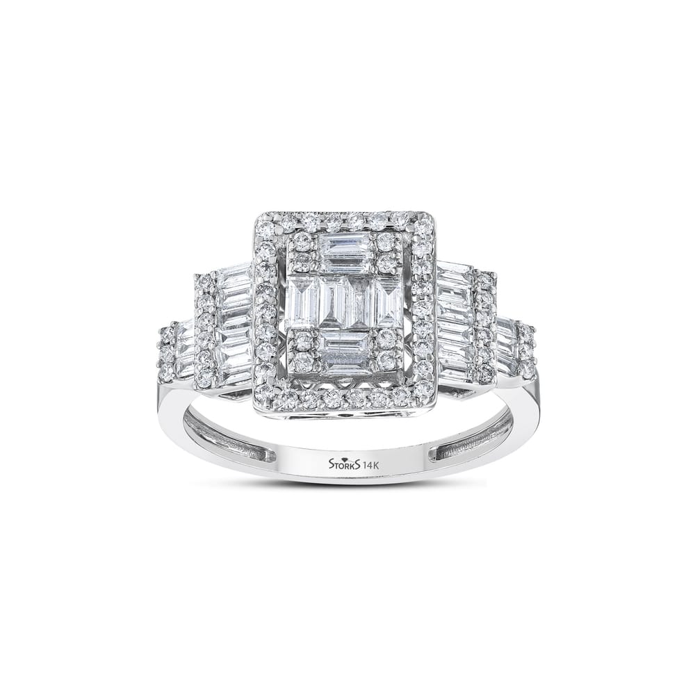 0.93 ct. Pırlanta Cherry Baget Yüzük