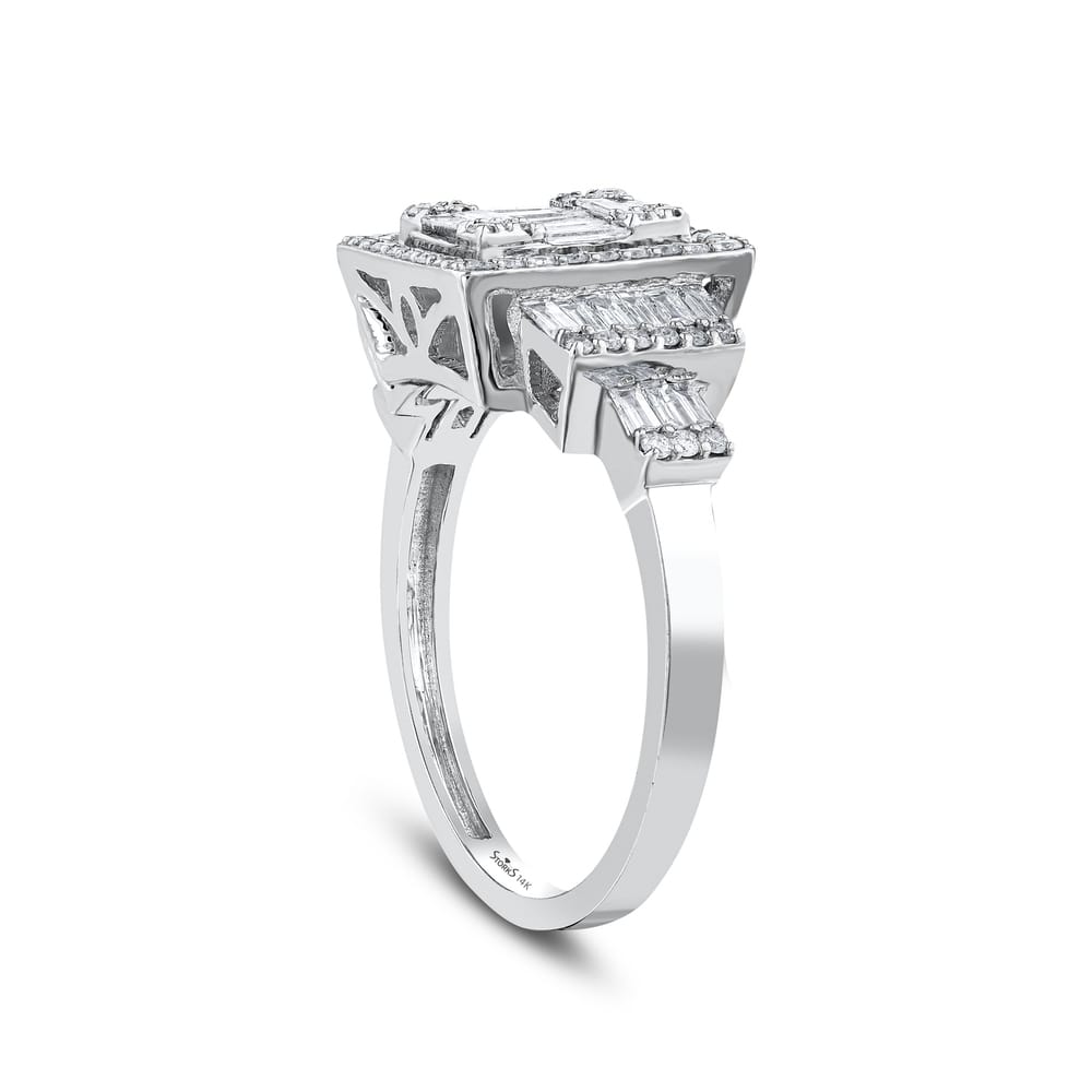 0.93 ct. Pırlanta Cherry Baget Yüzük