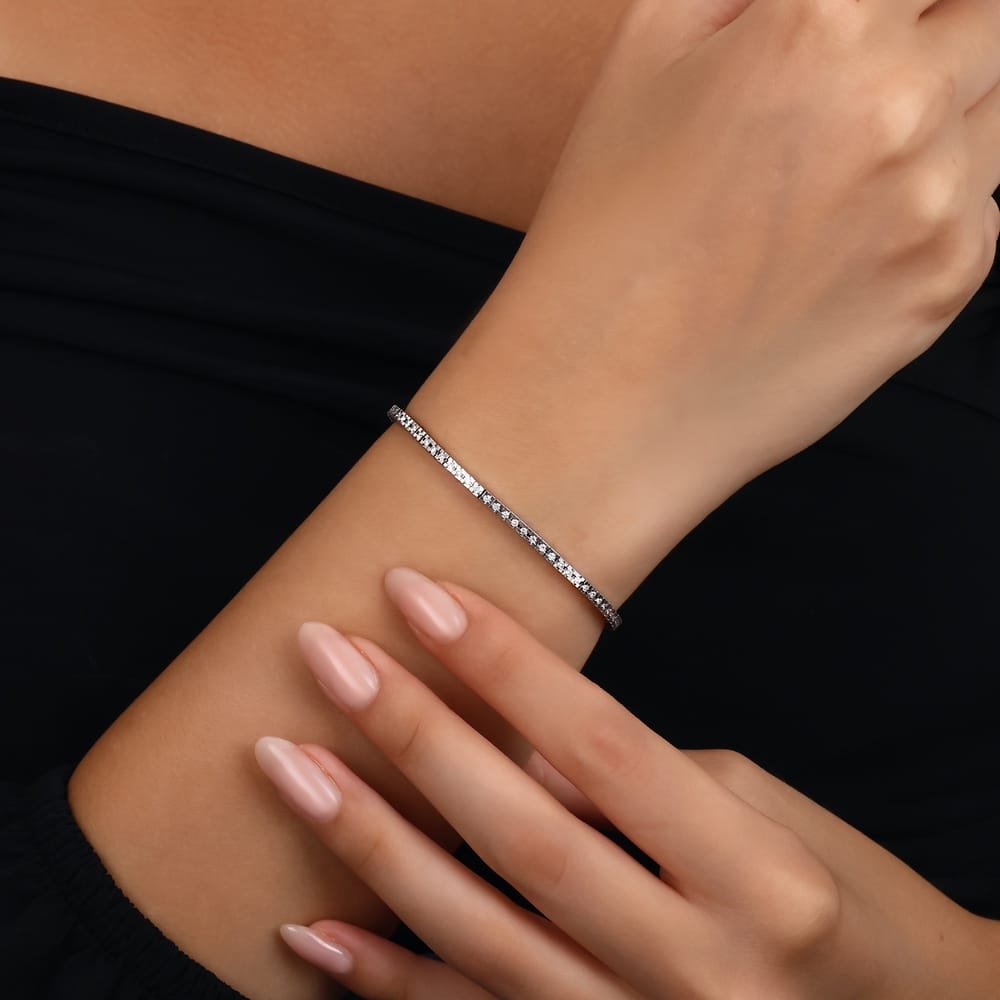 0.93 ct. Pırlanta Suyolu Bileklik