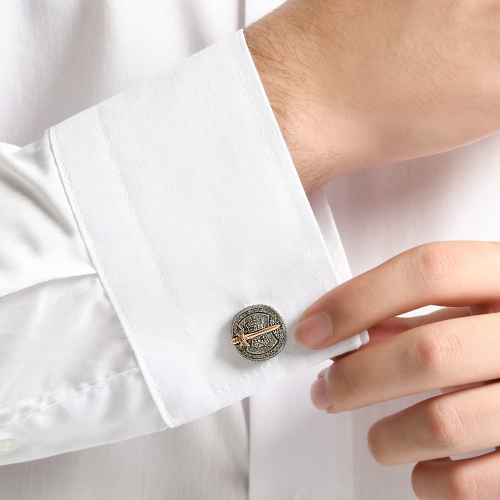 0.96 ct. Pırlantalı Kol Düğmesi