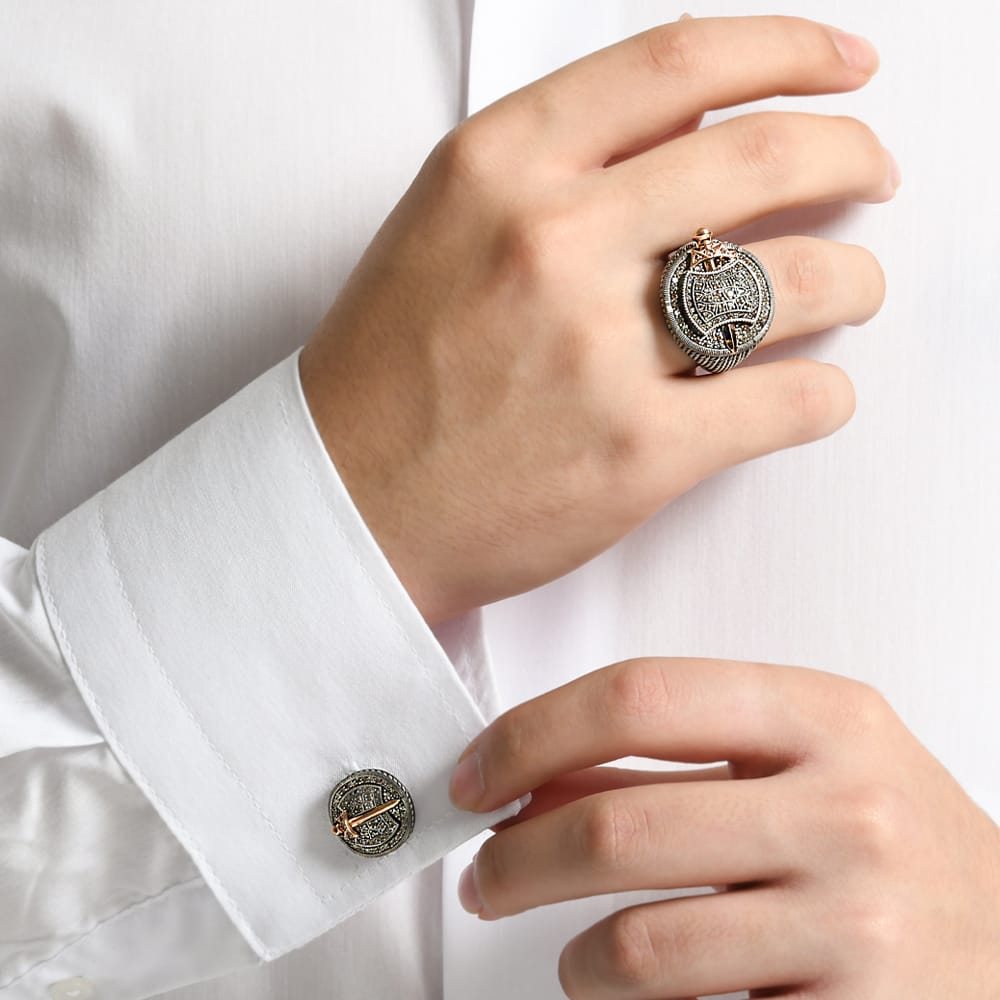 0.96 ct. Pırlantalı Kol Düğmesi 0.96 ct. Pırlantalı Kol Düğmesi