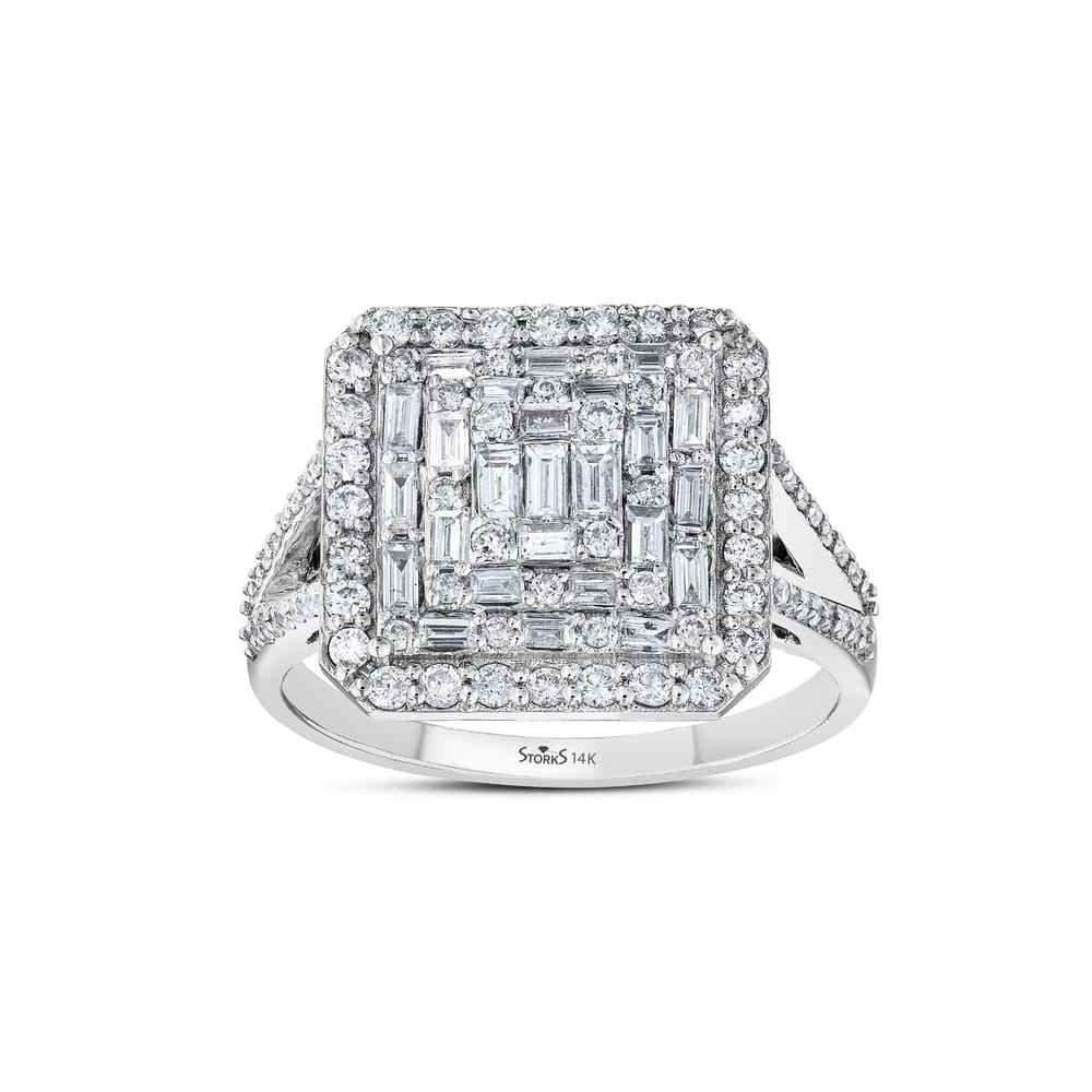 1.00 ct. Pırlanta Cherry Baget Yüzük