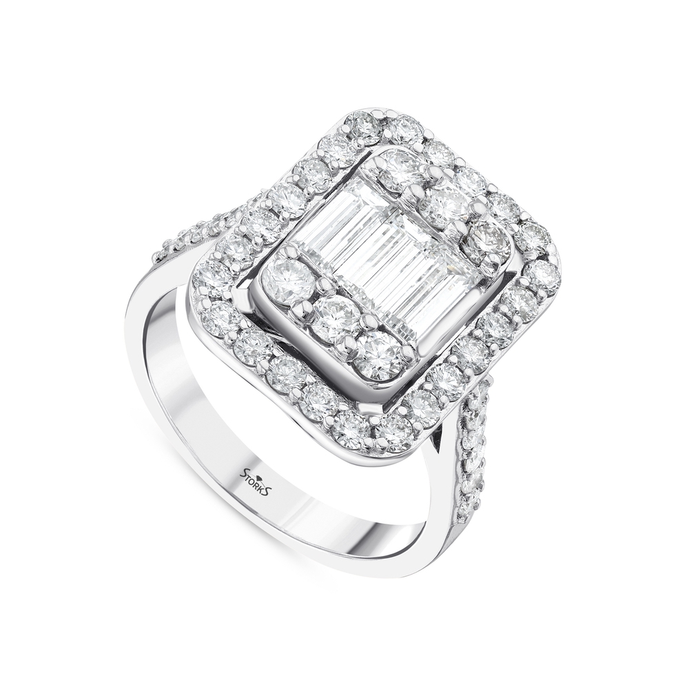 1.85 ct. Pırlanta Baget Yüzük 1.85 ct. Pırlanta Baget Yüzük