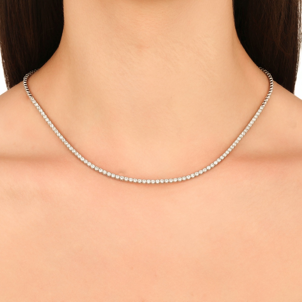 3.45 ct. Pırlanta Suyolu Kolye