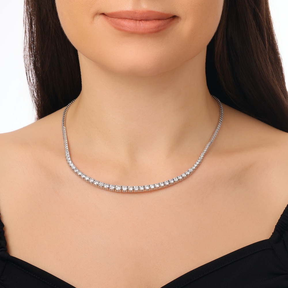 8.93 ct. Pırlanta Suyolu Kolye