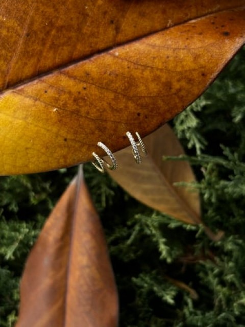 Altın Lotus Küpe Altın Lotus Küpe