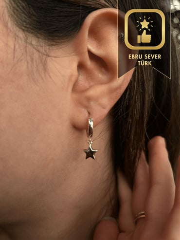 Altın Yıldız Küpe Altın Yıldız Küpe