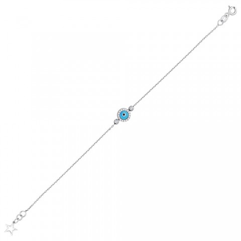 0.06 ct. Pırlanta Nazar Göz Bileklik
