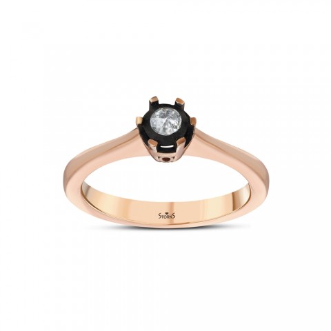 0.07 ct. Elmas Tektaş Yüzük