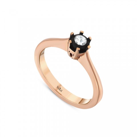 0.07 ct. Elmas Tektaş Yüzük