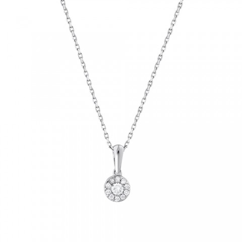 0.08 ct. Pırlanta Kolye