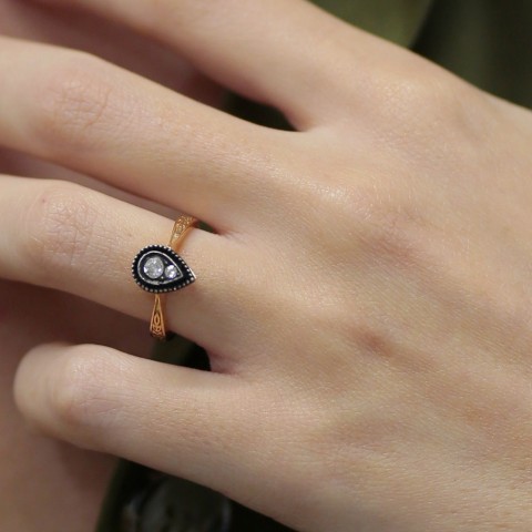 0.09 ct. Elmas Yüzük