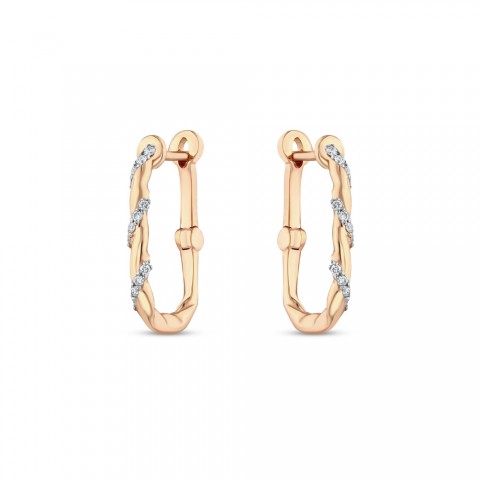 0.09 ct. Pırlanta Küpe