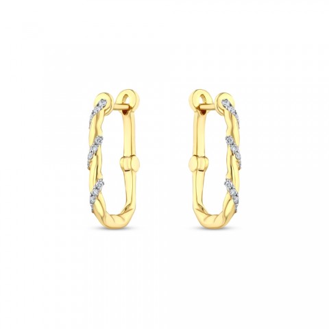 0.09 ct. Pırlanta Küpe