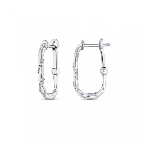 0.09 ct. Pırlanta Küpe