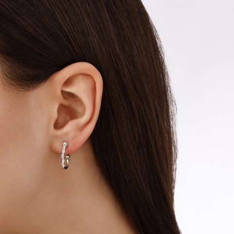 0.09 ct. Pırlanta Küpe