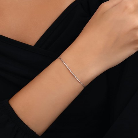 0.17 ct. Pırlanta Suyolu Bileklik