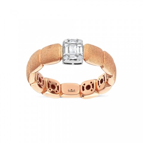 0.18 ct. Pırlanta Baget Yüzük