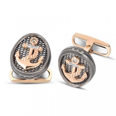 0.18 ct. Pırlantalı Kol Düğmesi