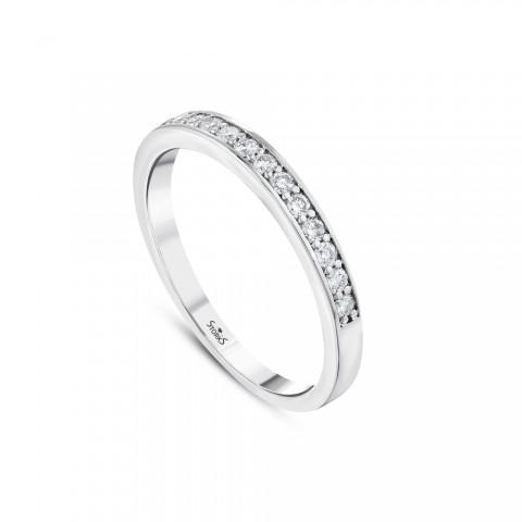 0.27 ct. Pırlanta Yarımtur Yüzük