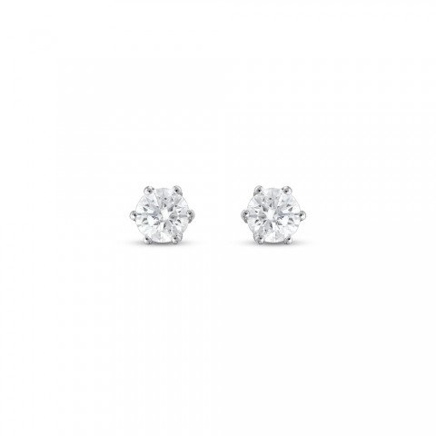 0.29 ct. Pırlanta Tektaş Küpe