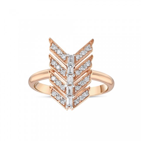 0.33 ct. Pırlanta Baget Yüzük